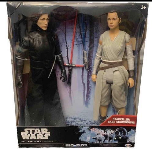 Star Wars Big Figs Kylo Ren vs. Rey Action Figure 18" - Starkiller Base Showdown