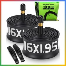 2 Pack 16x1.75 2.125 Bike Inner Tube 35mm Schrader Valve Mountain Cruiser BMX