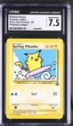 2001 Pokemon Black Star Promos Surfing Pikachu Pokemon League #28 CGC 7.5