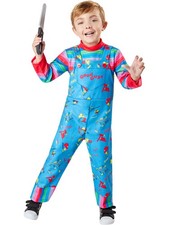 Boys Girls Chucky Toddler Costume Unisex Killer Doll Halloween Horror Movie TV