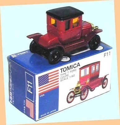 Tomy Tomica Blue Box F-011 T-Type Ford Coupe 1/60