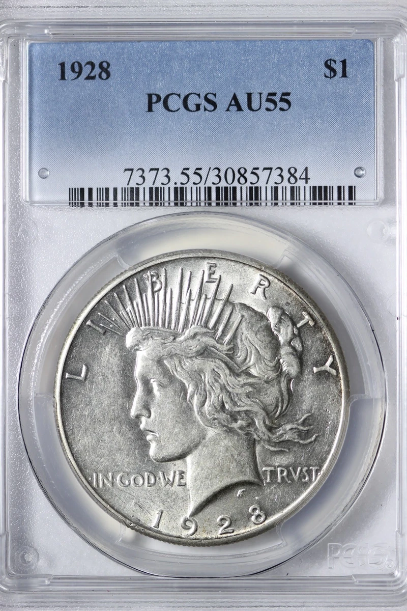 1928 Year Grade AU 55 Peace Dollars (1921-1935) for sale | eBay