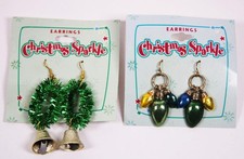 2 Pair Garland  Bulbs Bells Christmas Earrings Fashion Costume Jewelry jxn8 New