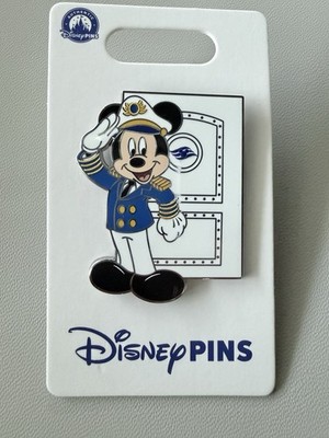 2026 Disney Cruise Line DCL Captain Mickey Stateroom Door Waves Logo Pin
