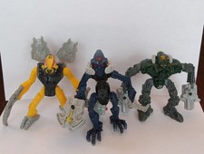 Lot Of 3 Mcdonalds Happy Meal Bionicle Figures 2007-2008