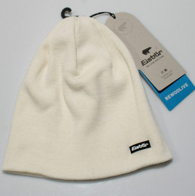 Eisbar NWT Kiwano Beanie Hat One Size in Solid Ivory Wool Blend