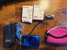 BLUE Canon Power Shot ELPH 520 HS Digital Camera Bundle