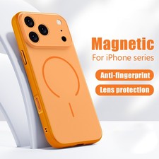 For iPhone 17 16 15 Pro Max 14 13 Shockproof Matte Magnetic Mag Safe Case Cover