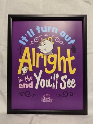 Walt Disney's 'Beauty & The Beast' Framed Poster