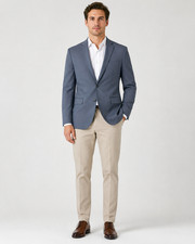 Express Extra Slim Light Blue Stretch Blazer Sport Coat Men  s 42R NWT 248