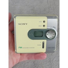 Sony MZ-NF520D Net MD Walkman MiniDisc Player FM Radio Cream Silver Vintage Tech