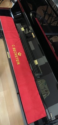 C. BECHSTEIN PIANO Pure Merino Wool Felt Key Cover Embroidered for Grand Pianos