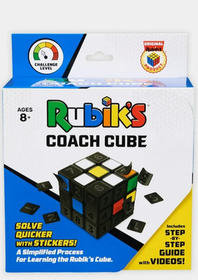 Spin Master Games Rubik s Coach Cube, Learn to Solve 3x3 Cube for Ages 8+