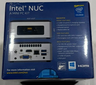 Intel NUC Nuc5cpyh (Intel Caleron, 1.60 GHz) Mini PC Kit for sale