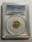1857 $1 Liberty Head Gold Dollar PCGS MS62 Low Mintage