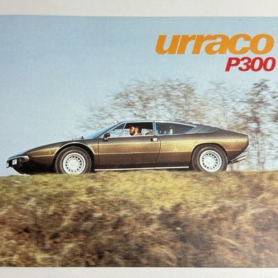 LAMBORGHINI URRACO / 8P Prospekt Katalog / 1972