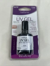 Nailene Uv Gel Base/Top Coat Clear Shiny Finish 0.5 fl Oz