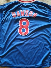 andre dawson jersey. Chicago cubs. Beckett certified. Xl large. Custom jersey
