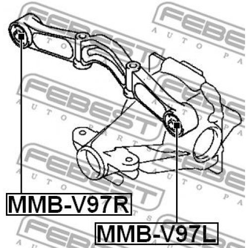 FEBEST Mounting, differential MMB-V97R - Bild 2 von 2