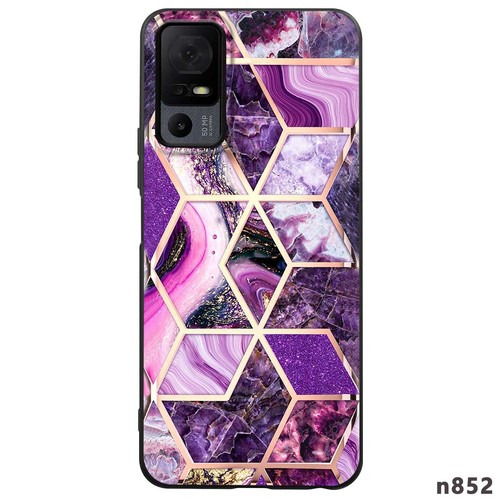 Phone Case For TCL 40 30 50 XL 503 T-Mobile Revvl 7 6 Soft Marble Texture Cover - Picture 4 of 44