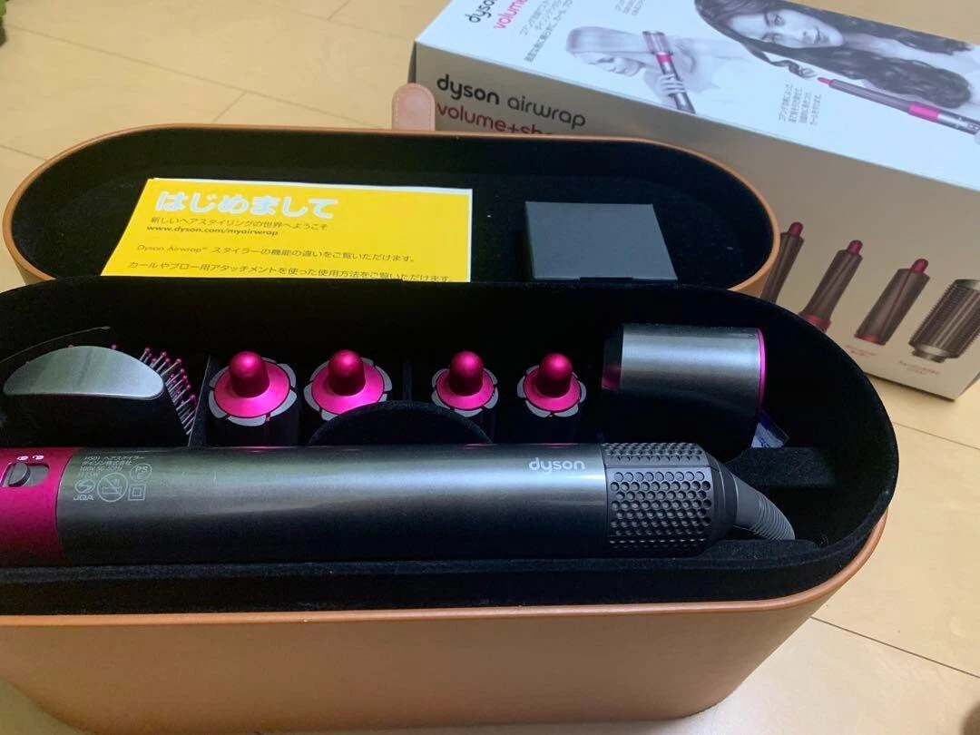Dyson Airwrap Volume+Shape HS01 Hair Styler Curling Nickel Fuchsia 100V Japan