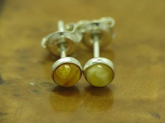 Orecchini In Argento 925 Con Pietra D'ambra Colorata Rettangolare – A Monachella, Spediti In Elegante Confezione Regalo - 4