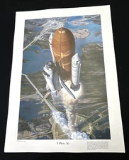 2007 NASA Space Shuttle "T-Plus 30" Print