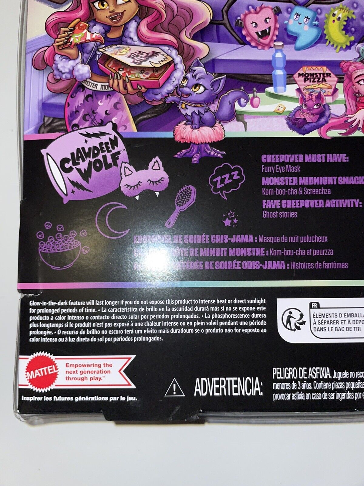 Boneca Monster High Creepover Clawdeen Wolf Mattel em Promoção na