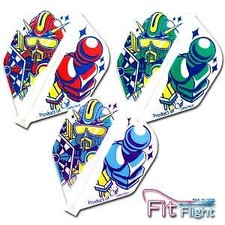 COSMO DARTS FIT FLIGHT SET OF 3 FB LEUNG 2 SHAPE - ASSORTED COLORS
