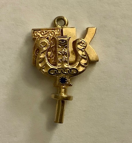 Alpha Kappa Psi fraternity LAVALIER PENDANT 10K Gold 2.9 GRAMS