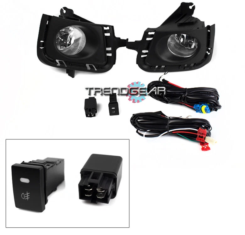 Toyota Prius C 2012 2013 2014 cromo parachoques luz antiniebla conducción con bombilla + interruptor Foto 3 de 4