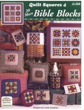 oop cross stitch Jeremiah Junction Chart Quilt Squares 4 Bible Blocks JL266