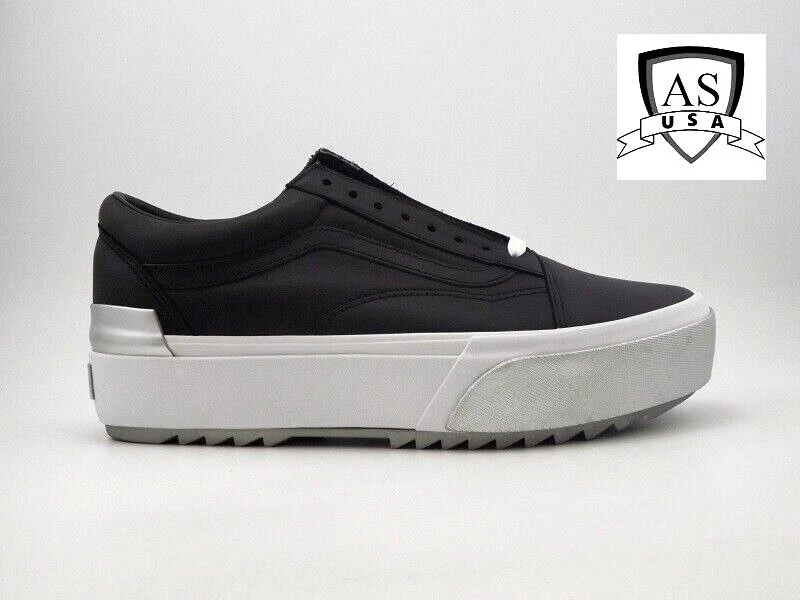 Platform old 2024 skool vans black