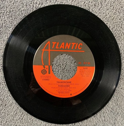 Foreigner, Hot Blooded / Tramontaine, 7" 45rpm 1978 - Picture 2 of 2