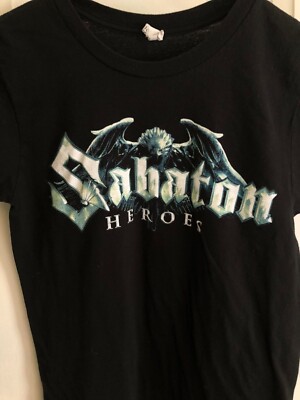 Pre-owned Official Sabaton Heroes Women's T-Shirt Fitted Large Power Metal