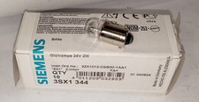 1 NEW SIEMENS 3SX1 344 24V INCANDESCENT LAMP NNB ***MAKE OFFER***