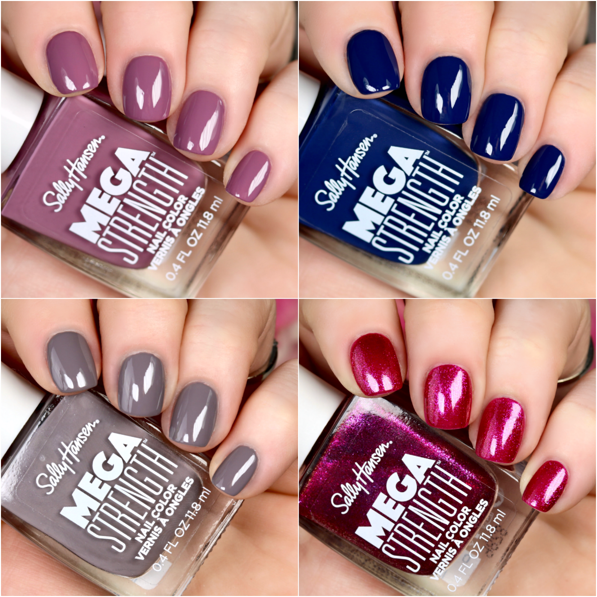 Sally Hansen Mega Strength Nail Polish Color - Choose Your Shade