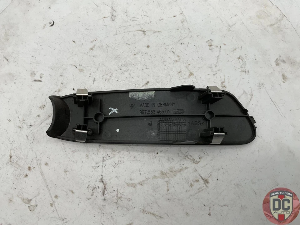 05-08 Porsche Boxster Cayman 911 Parking Brake Cover Black 99755345501A03 122674 - Image 4 of 4