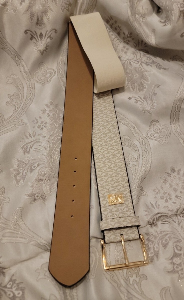 Brand new MK L/X belt MICHAEL Michael Kors Belt with MK Logo Plaque (X-Large) at  main image 4