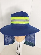 Hi Vis Reflective Work Safety Bucket Cap / Royal Blue BUCKET HAT