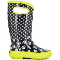 Girls Bogs Black Rain Boot Wellington Rubber Flexible Wellies Boots Kids 71322 Girls Bogs Black Rain Boot Wellington Rubber Flexible Wellies Boots Kids 71322