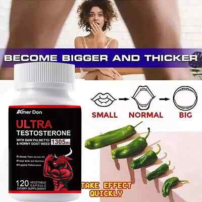 Male Enhancement, Boost Testosterone, Endurance, Sex Drive, Stamina & Energy 120