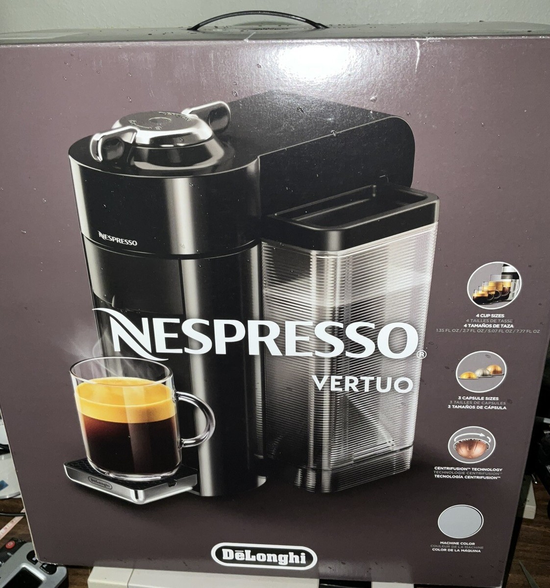 Nespresso Vertuo Coffee Espresso Machine De'Longhi NEW Machine