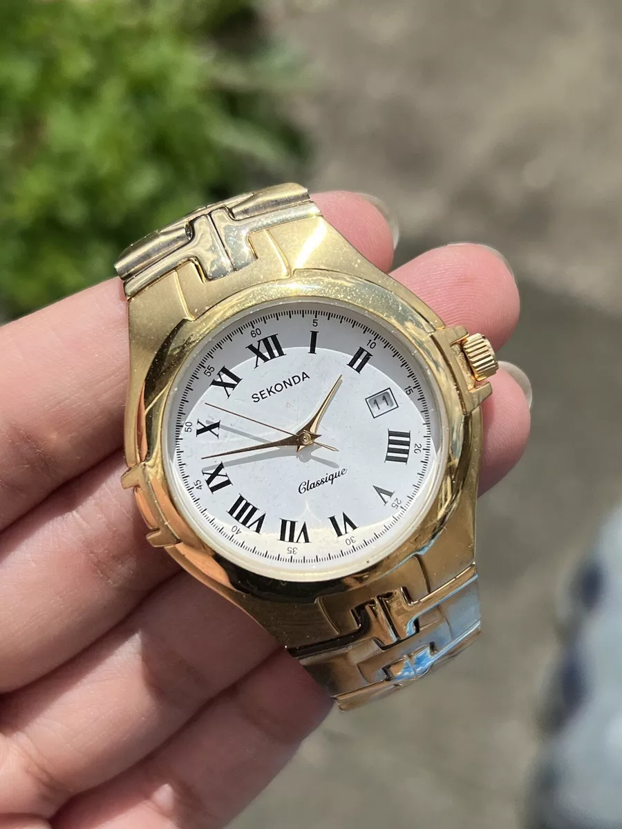 Sekonda gold cheap watch