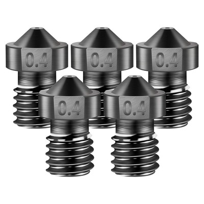 [5Pcs/Pack] E3D V6 0.4mm 3D Printer Nozzles,Made of high Quality Hardened Ste...