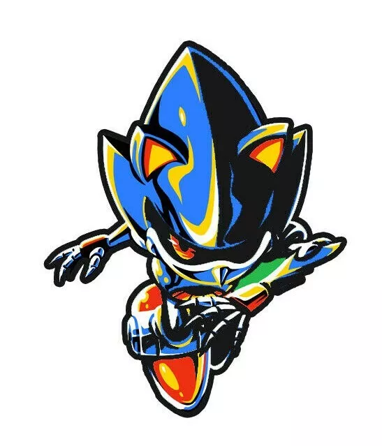 Sonic Metal Sonic 3- 6 Vinyl Decal Stickers