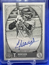 2021 Topps Gypsy Queen Yoan Moncada Black/White Image Variation Auto 25/50