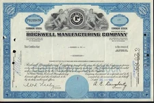 ROCKWELL MANUFACTURING COMPANY dd 1969 Oshkosh Wisconsin iss Romber & Co