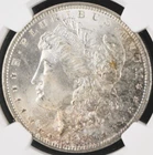 1889-P $1 Morgan Dollar NGC MS66+ Lustrous Gem w/ Light Golden Peripheral Toning