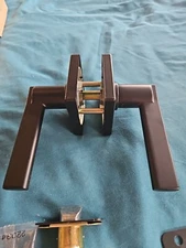 Baldwin square passage door lever set Venetian Bronz square rose ps.squ.r.cfr